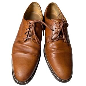 Cole‎ Haan Brown Leather Cap Toe Oxford Shoes Men's 8.5M Classic Dress StyleM